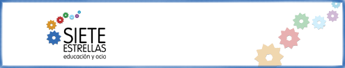 Cabecera con el logo de 7 Estrellas, Educación y Ocio