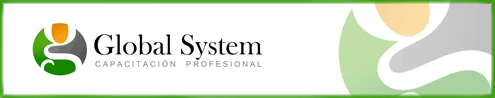 Cabecera con el logo de GLOBAL SYSTEM CAPACITACION PROFESIONAL