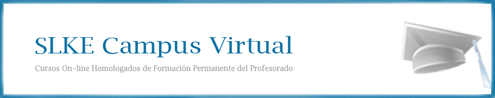 Cabecera con el logo de SLKE Campus Virtual - Conservatorio Virtual